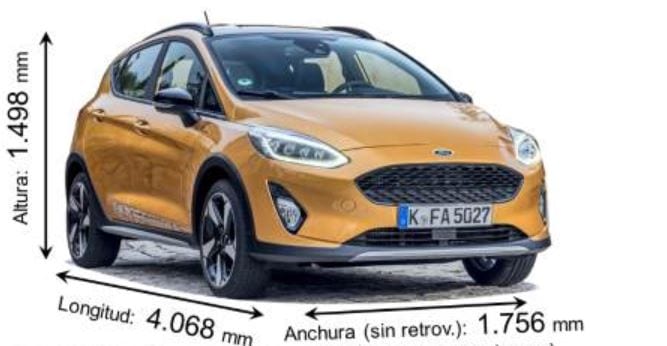 medidas ford fiesta active