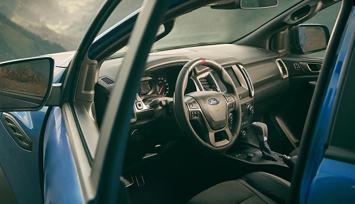 ford ranger raptor interior