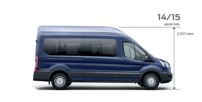 ford transit minibus medidas