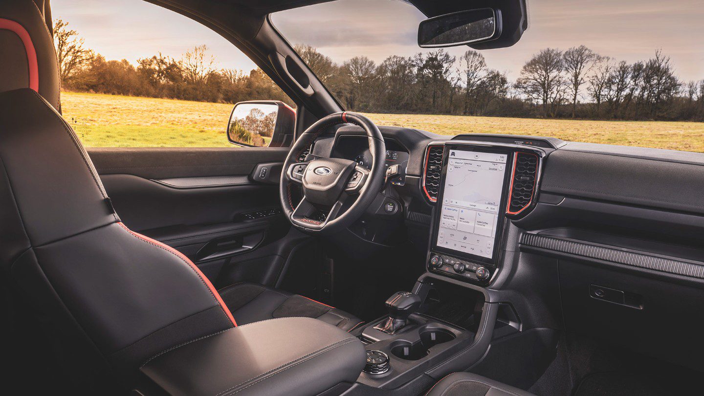 Ford Ranger Raptor diseño interior