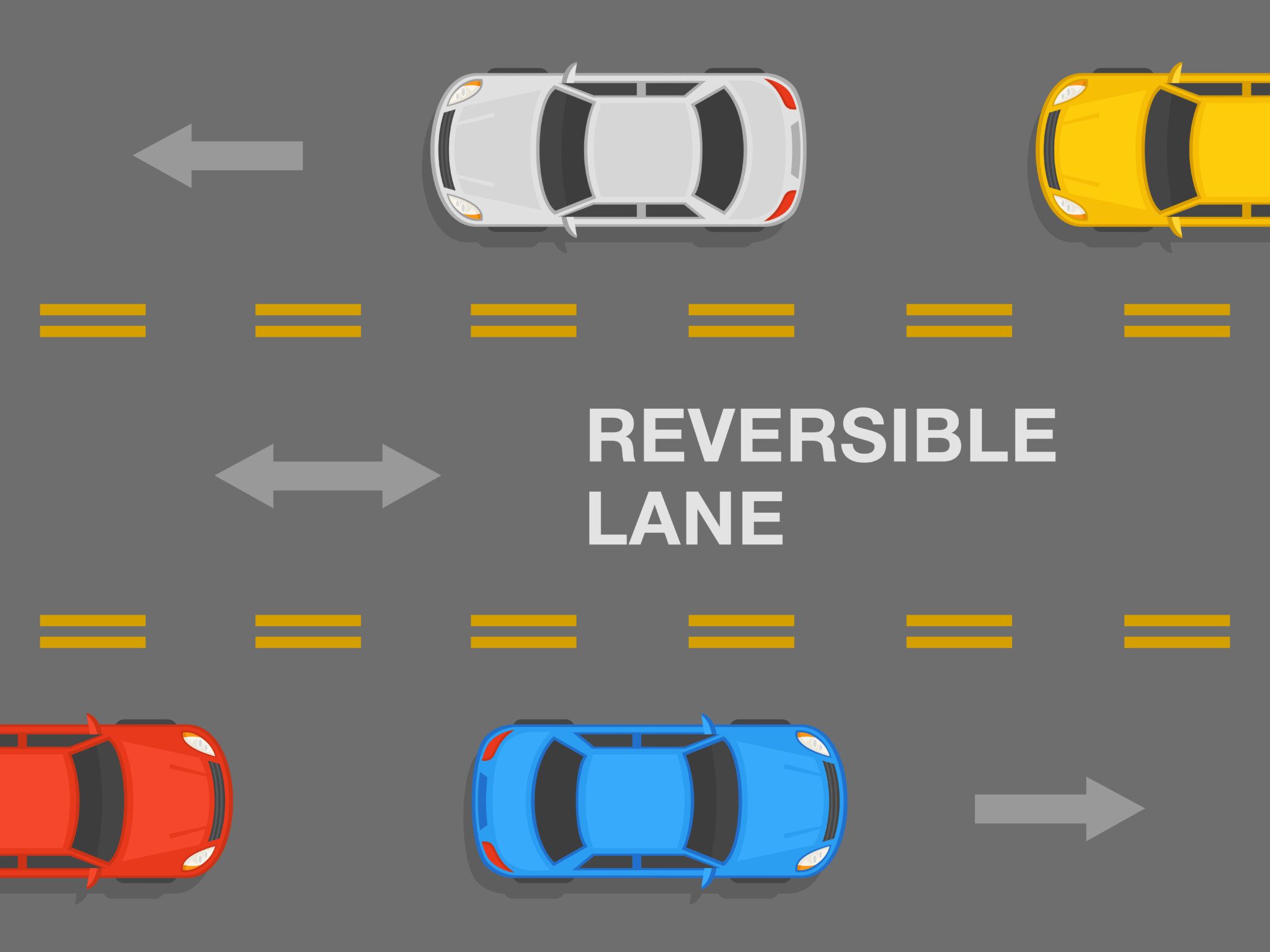 carril reversible que es