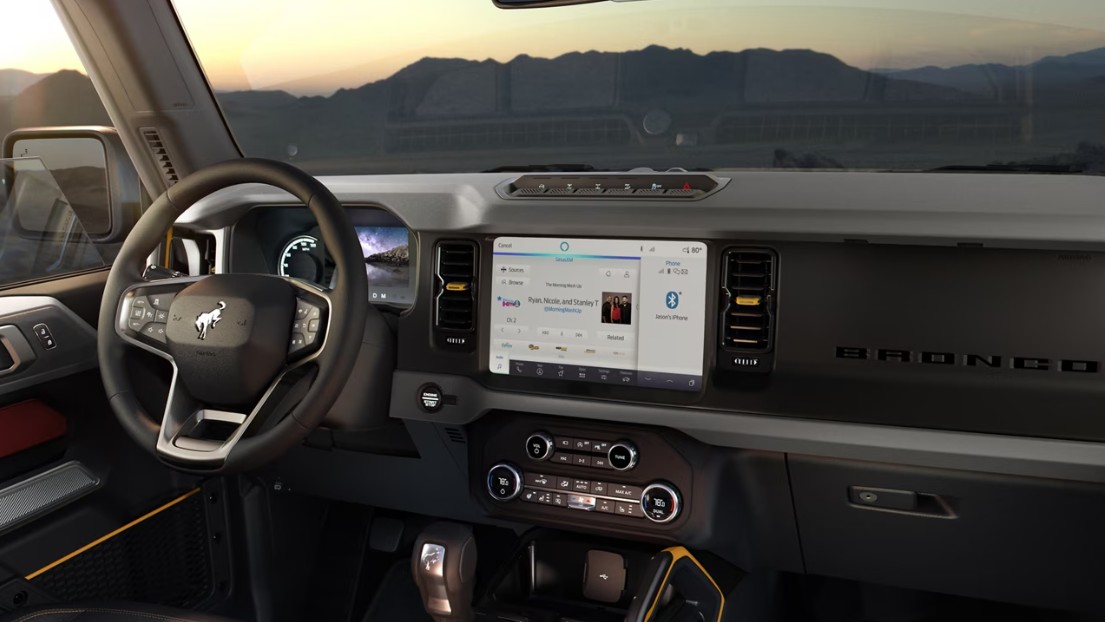 Ford Bronco Diseño Interior Ford Bronco Pantalla