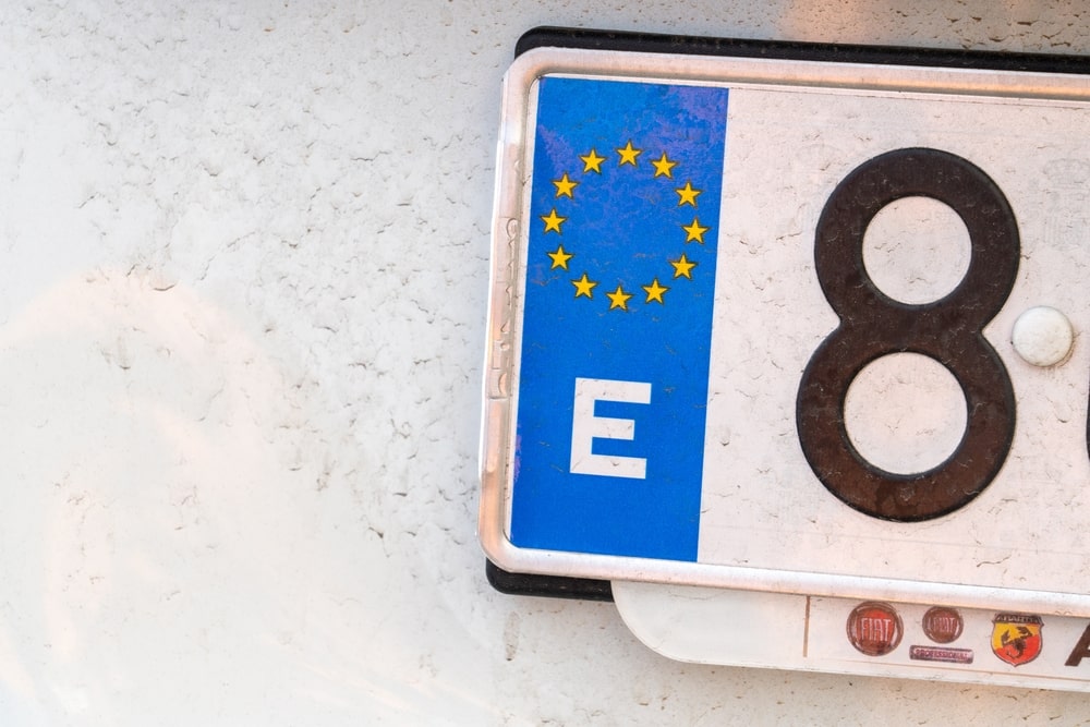 Matrícula del coche Matrícula del coche Europa